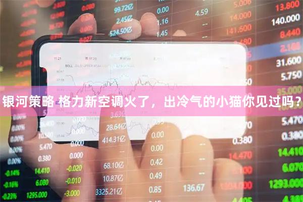 银河策略 格力新空调火了，出冷气的小猫你见过吗？