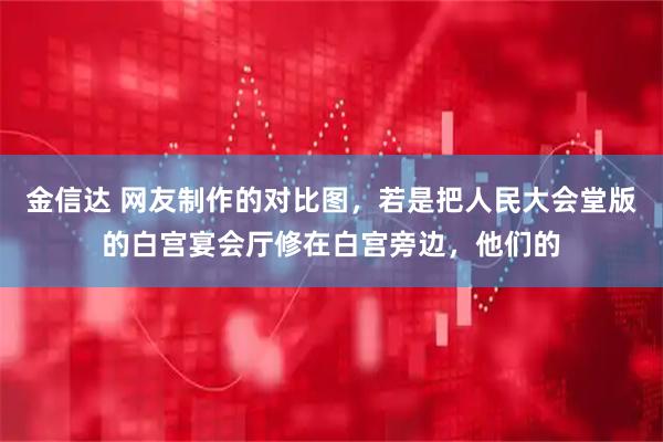 金信达 网友制作的对比图，若是把人民大会堂版的白宫宴会厅修在白宫旁边，他们的