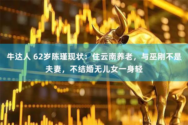 牛达人 62岁陈瑾现状：住云南养老，与巫刚不是夫妻，不结婚无儿女一身轻